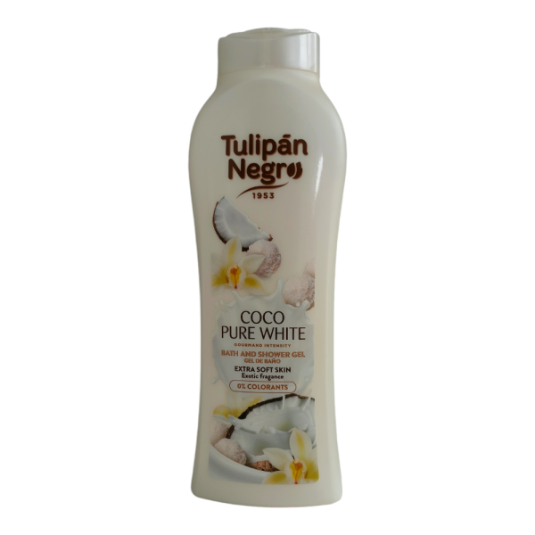 Гель для душу ніжний кокос Tulipan Negro Coco Pure White Гель для душу ніжний кокос Tulipan Negro Coco Pure White