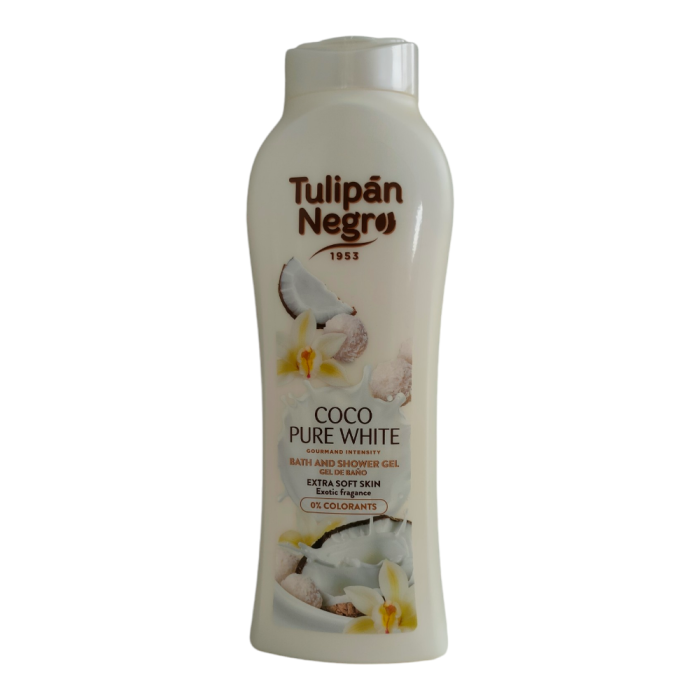 Гель для душу ніжний кокос Tulipan Negro Coco Pure White