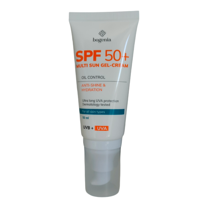 Сонцезахисний крем для обличчя Multi Sun Gel-Cream SPF50+ Bogenia BG420.001