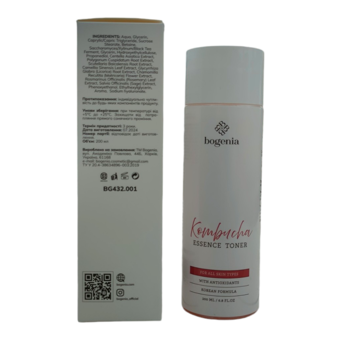 Тонік-есенція для обличчя Kambucha Essence Toner Bogenia BG432.001