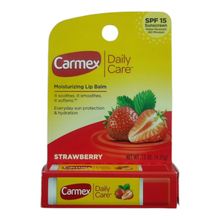 Бальзам для губ полуниця Carmex Lip Balm Strawberry Stick