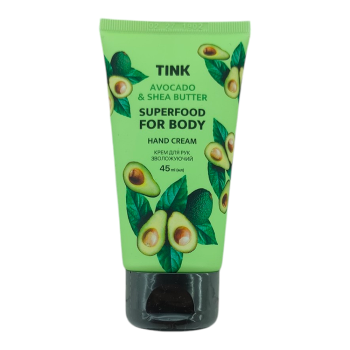 Крем для рук Tink зволожуючий Avocado & Shea Butter з олією авокадо та маслом ши