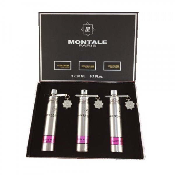 Набор Montale "Roses Musk + Roses Elixir + Candy Rose" 